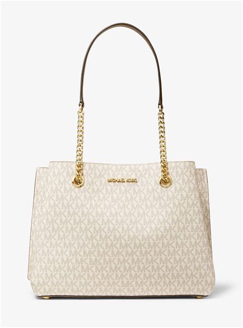 michael kors outlet teagan large logo shoulder bag|Michael Kors shoulder bag.